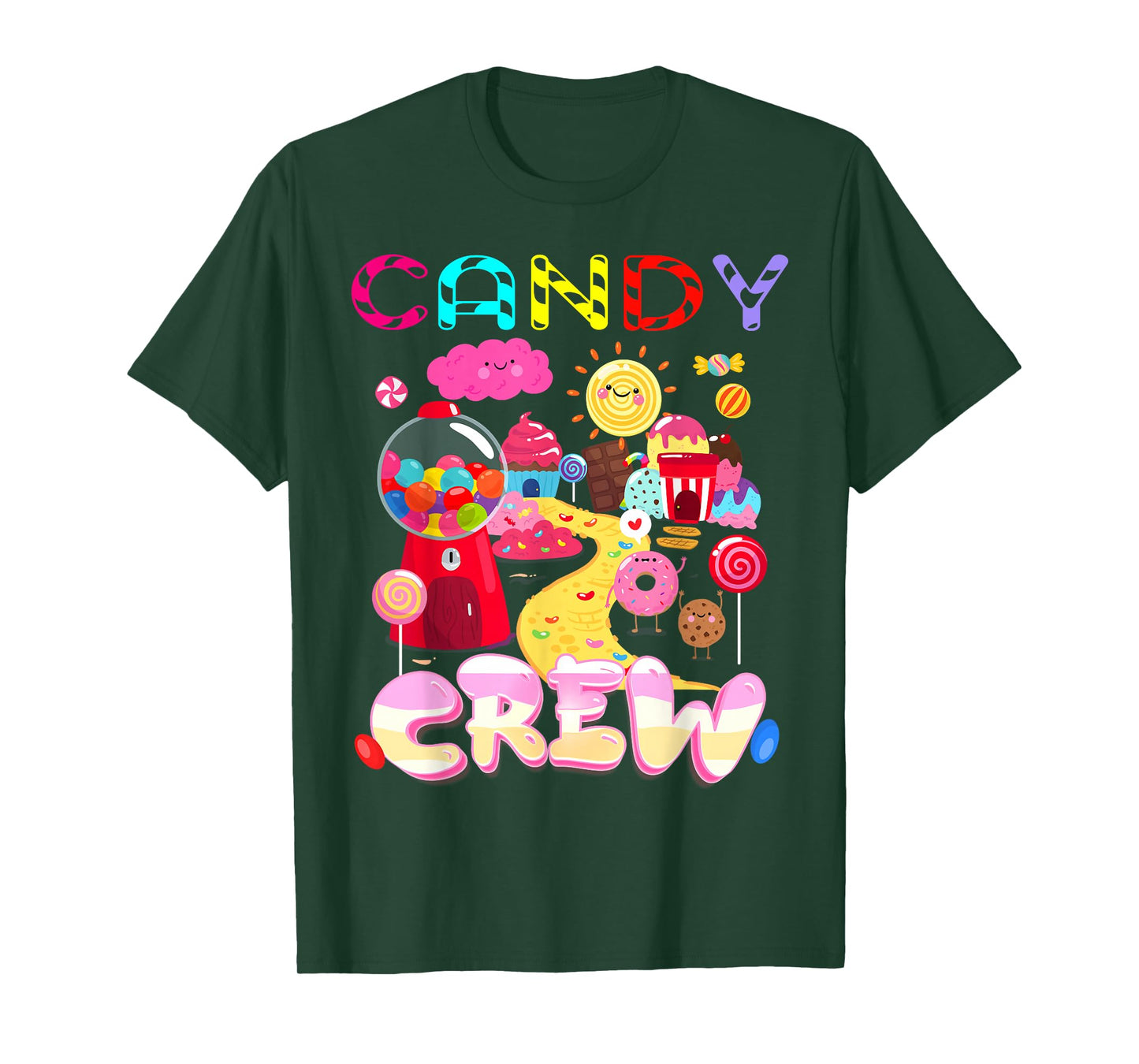 Candy Crew Candy Costume Women Candy Land Kids Sweetie T-Shirt