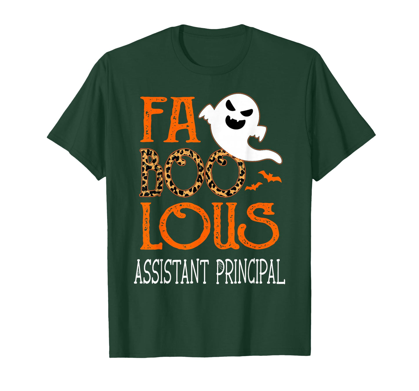 faboolous Assistant Principal on Halloween Party Funny Ghost T-Shirt