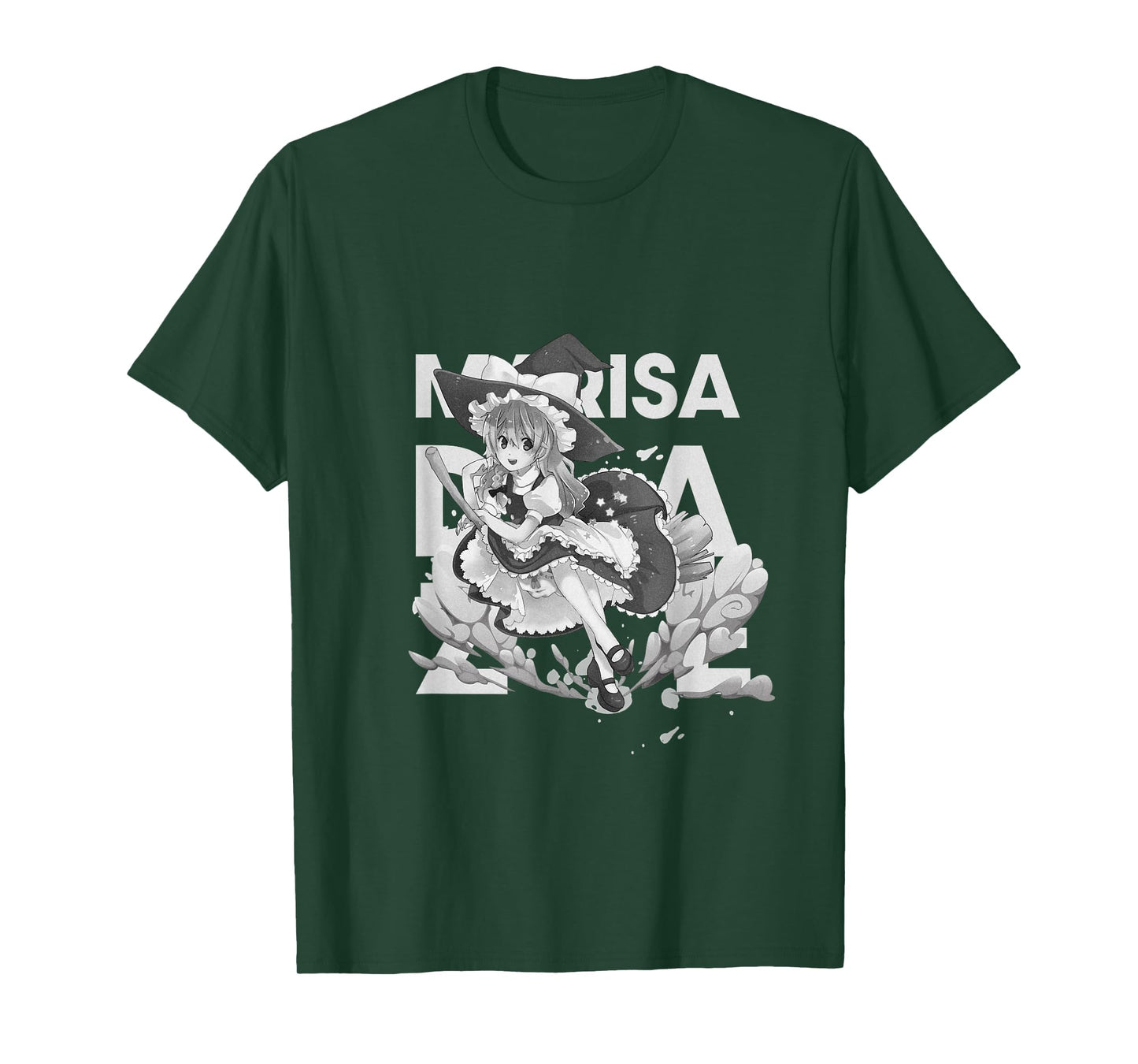 Flying Witch Broom Anime Girl - Fantasy Doujin Aesthetic Art T-Shirt