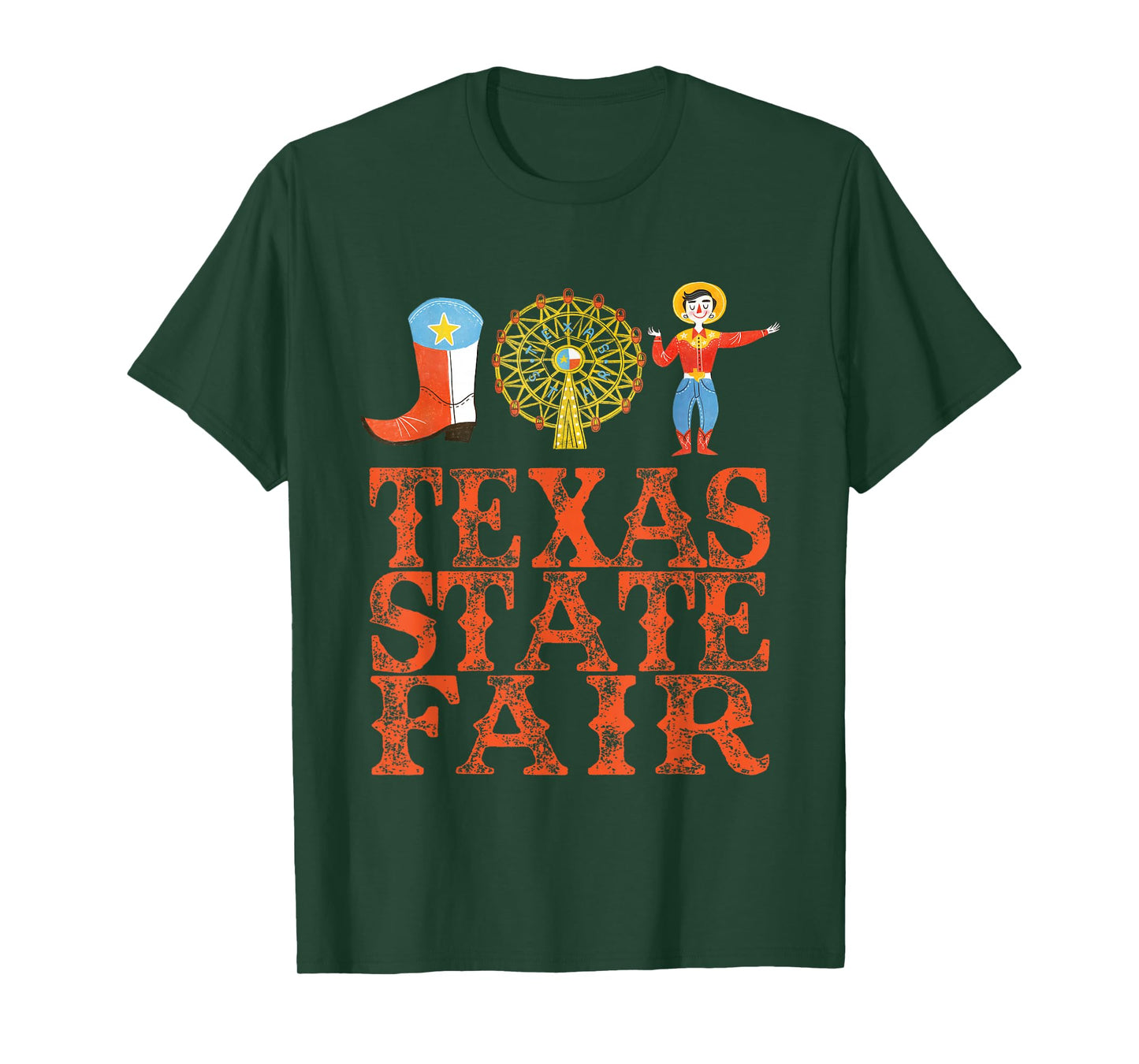 TEXAS FAIR, STATE FAIR COWBOY, FERRIS WHEEL, COUNTY FAIR T-Shirt