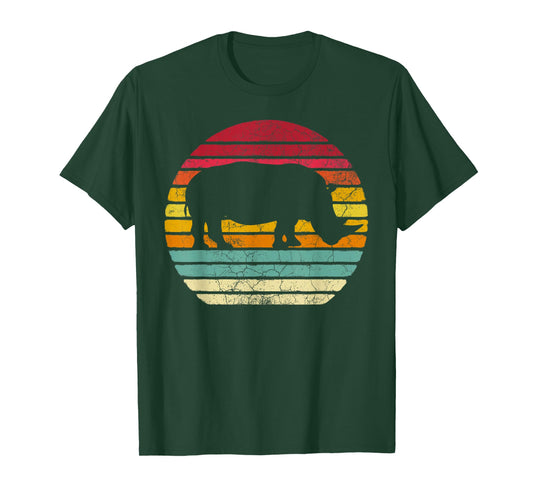 Rhinoceros Rhino Retro Style Vintage Men Women Classic Gift T-Shirt