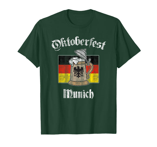 Oktoberfest Munich German Flag Beer Stein T-Shirt