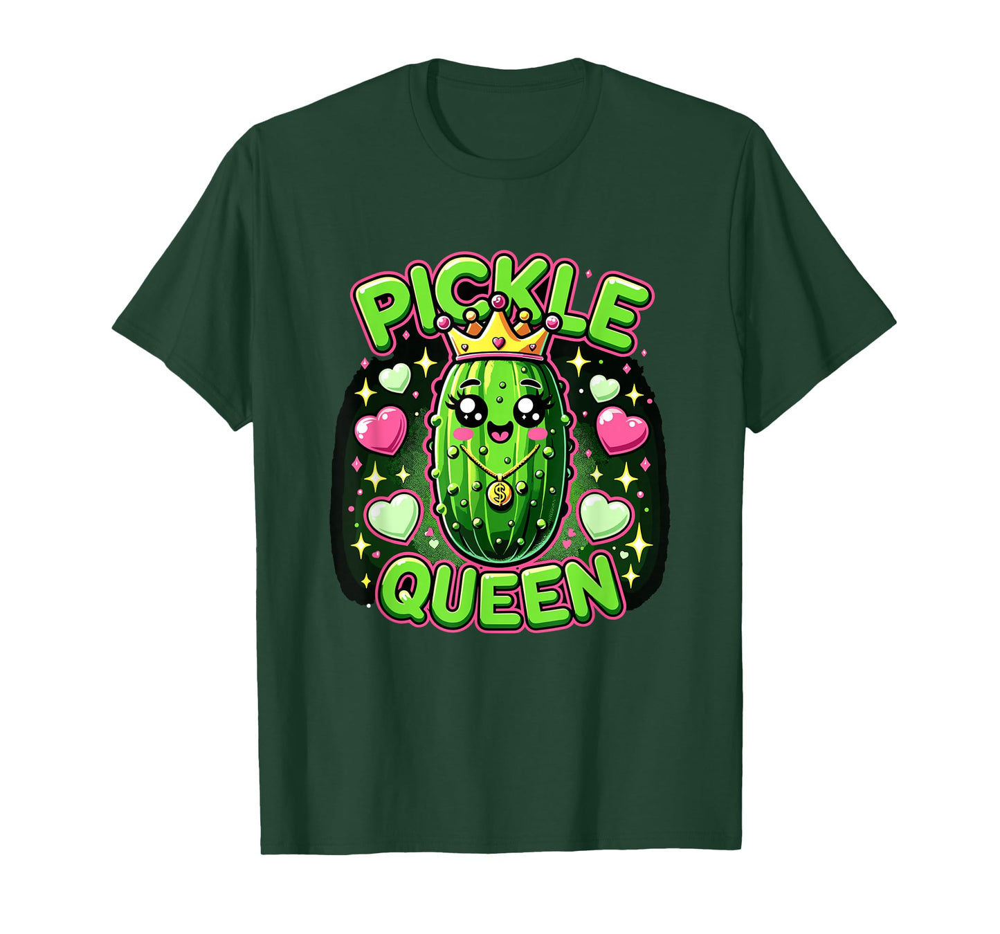 Pickle Queen for Girls and Women funny pickle T-Shirt