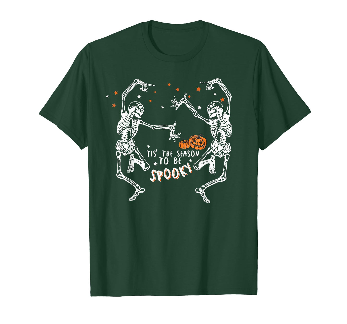 Tis The Season To Be Spooky Fall Halloween Dancing Skeleton T-Shirt