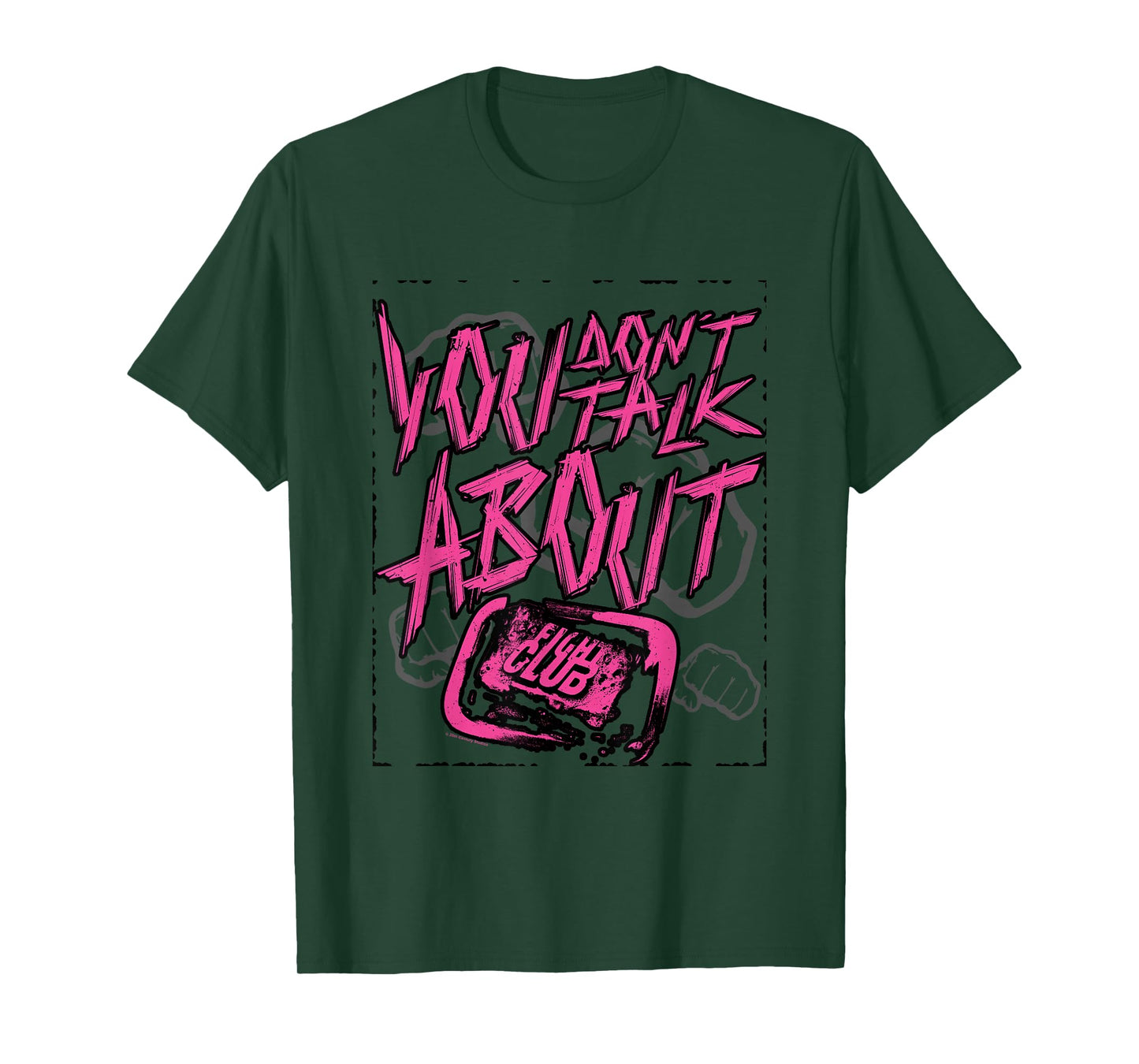 Fight Club You Don't Talk About Fight Rules Big Chest Logo T-Shirt