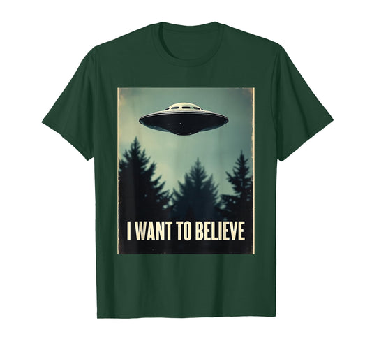 I Want To Believe Classic UFO Retro Photo Dream Encounter T-Shirt