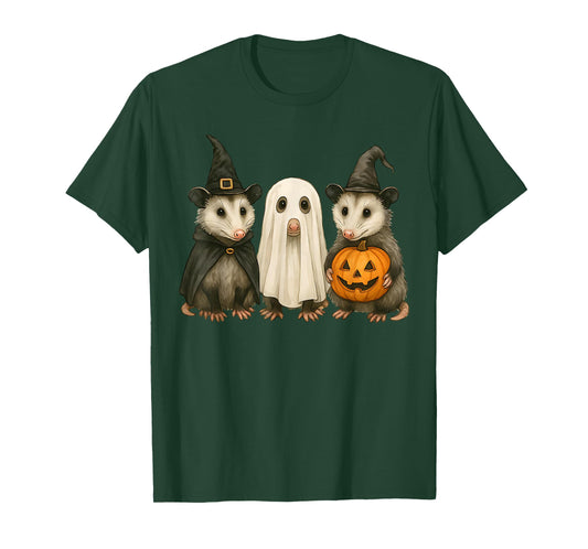 Opossum Halloween Possum Witch Ghost Pumpkin T-Shirt