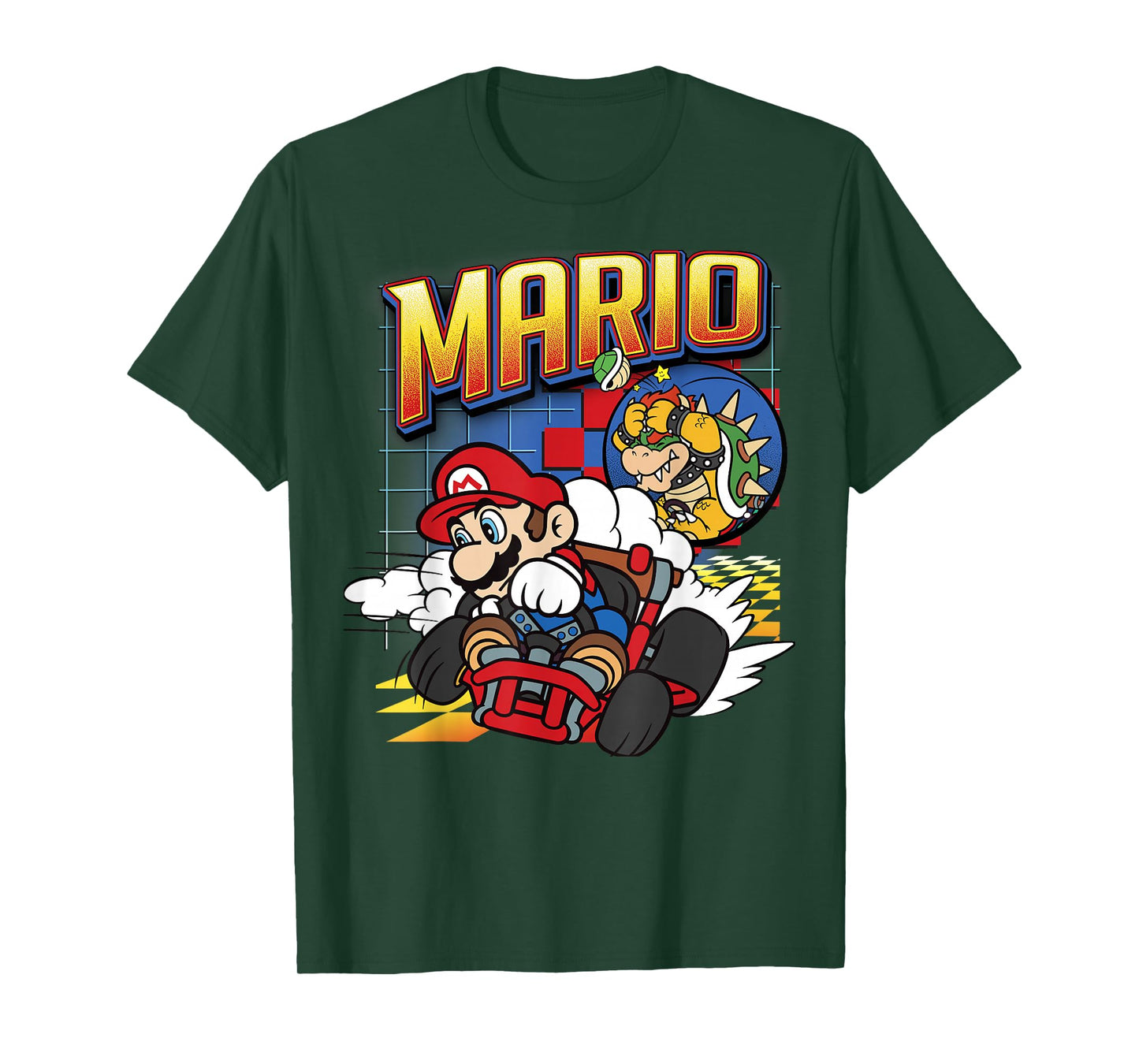 Mario Kart Bowser Mario Racing Graphic T-Shirt T-Shirt