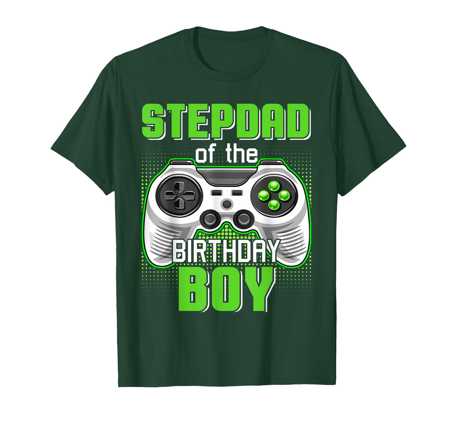 Stepdad Of The Birthday Boy Video Game B-Day Top Gamer Party T-Shirt