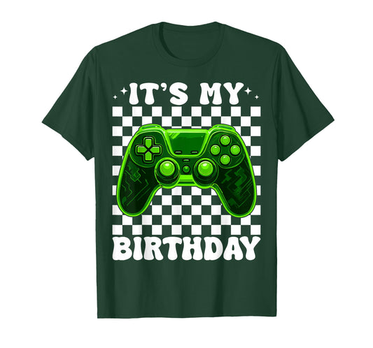 It's My Birthday Video Game Funny Birthday Boy Teens Gamer T-Shirt