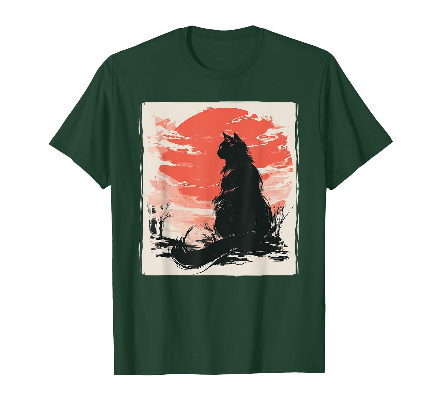 Kawaii Cat Anime Japanese Retro Men Women Kids Funny Cat T-Shirt