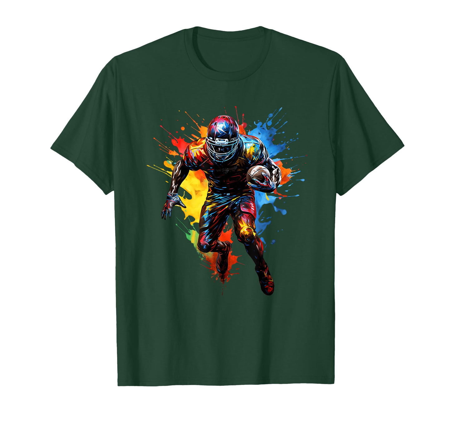 American Football player paint T-Shirt