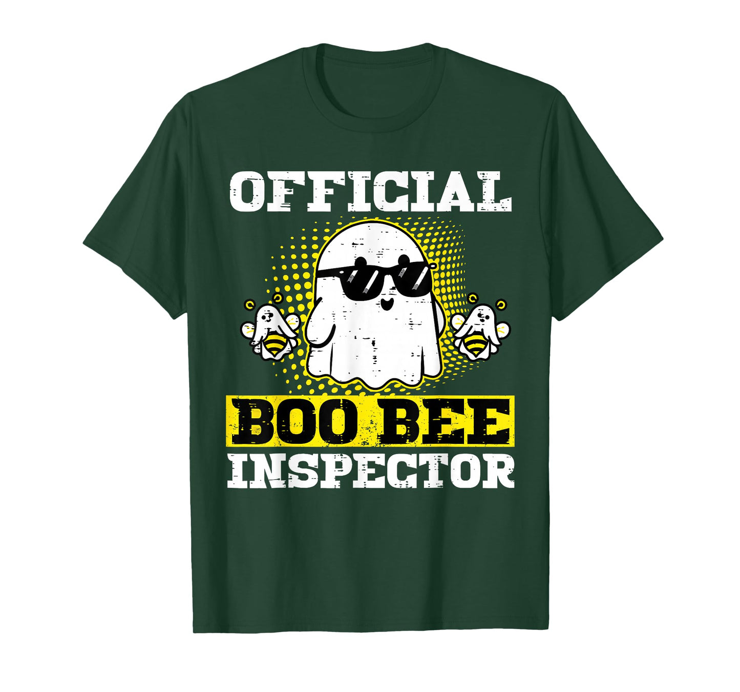 Halloween Boo Official Bee Inspector Funny Costume Men Women T-Shirt