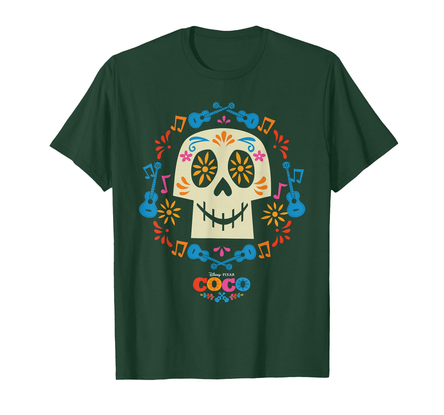 Disney and Pixar's Coco Papel Picado Sugar Skull T-Shirt