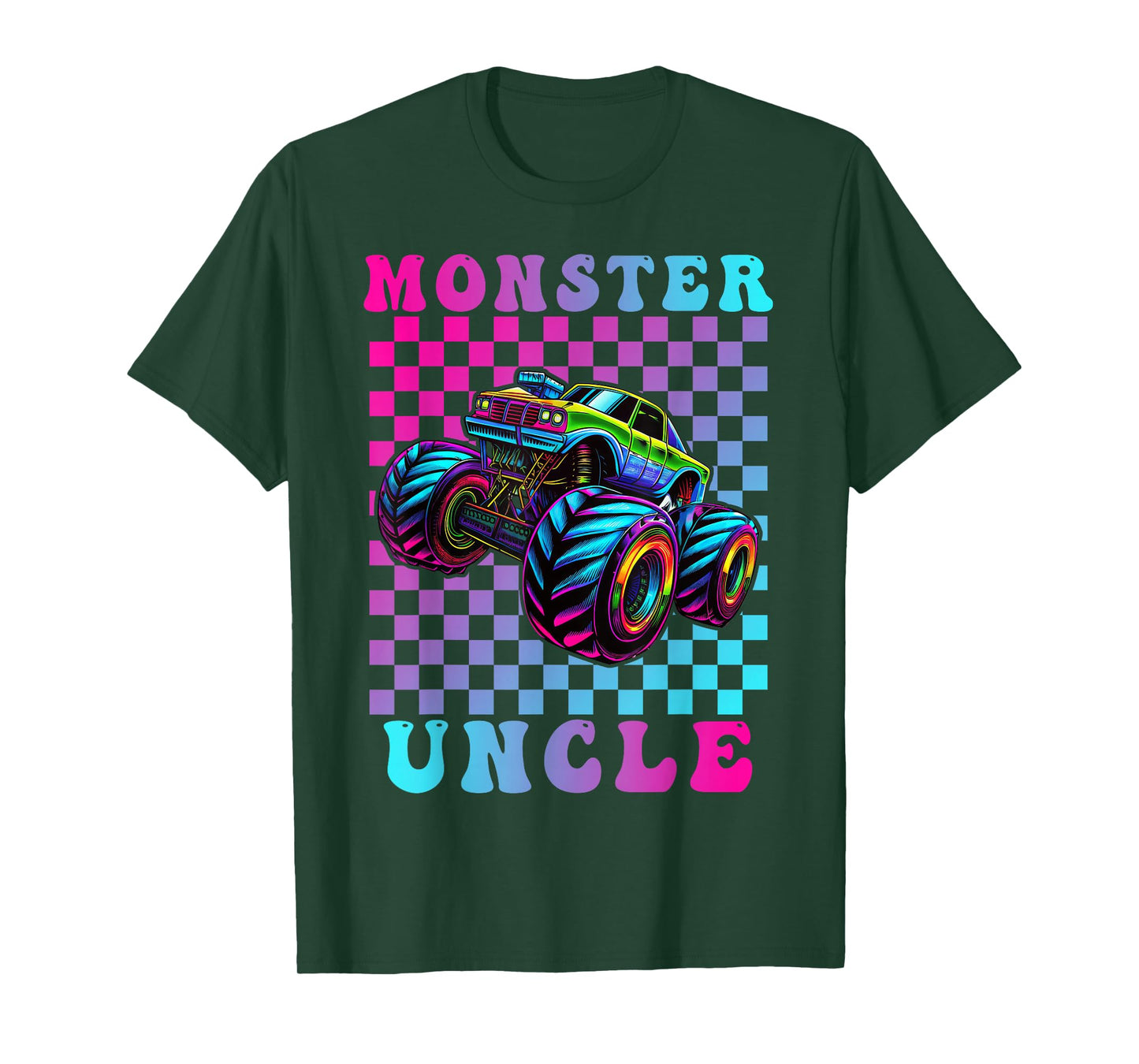 Monster Truck Uncle Family Matching Shirt Truck Lovers T-Shirt