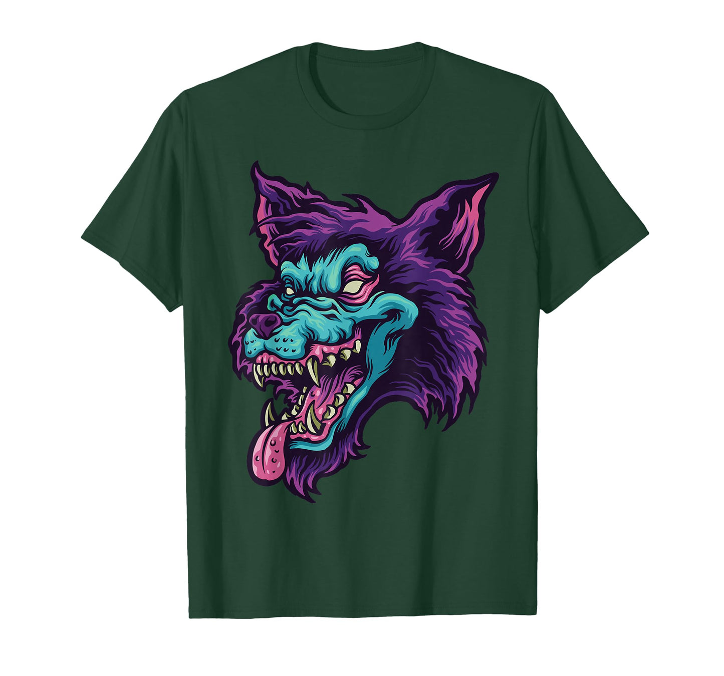 werewolf face gifts for lovers wolf or wolves T-Shirt