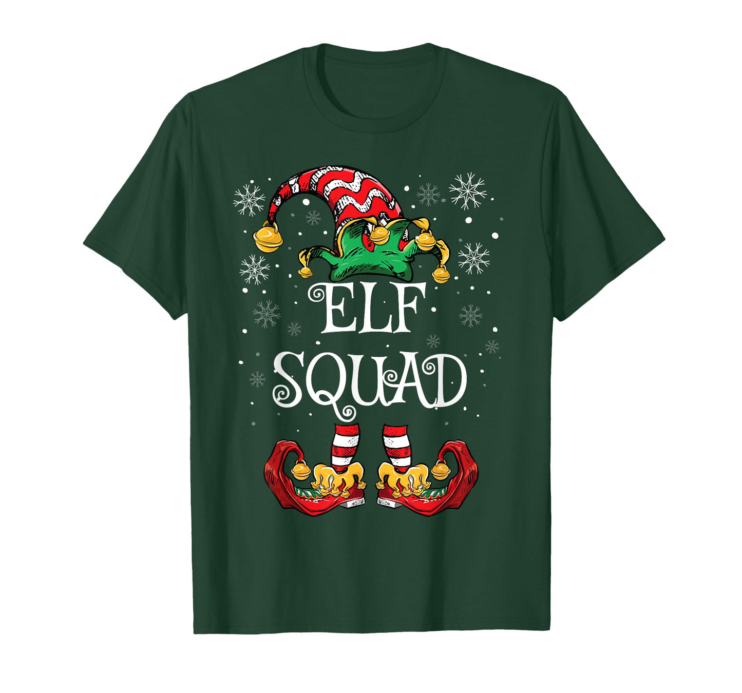 Elf Squad Christmas Family Matching Christmas T-Shirt