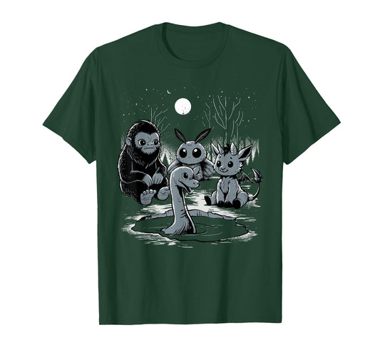 Cryptid Shirt Bigfoot Loch Ness Monster Mothman Jersey Devil T-Shirt