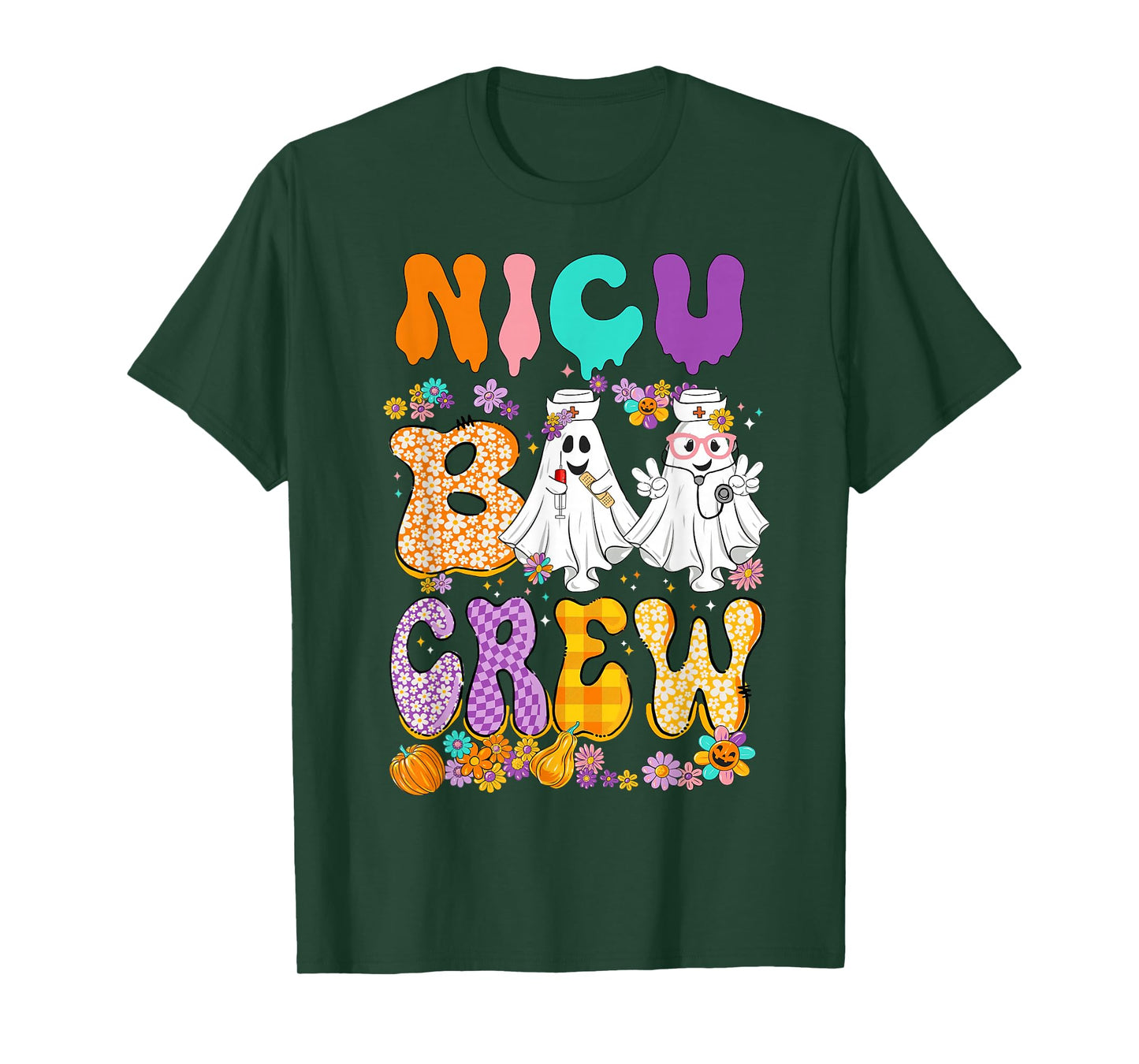 NICU Nurse Shirt Halloween NICU Boo Crew Halloween NICU T-Shirt