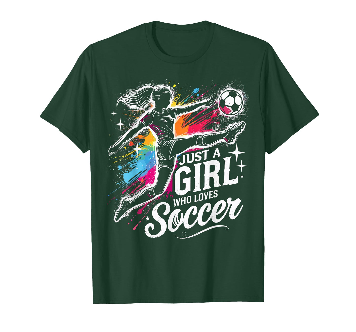 Football Lovers Just a Girl Who Loves Football T-Shirt