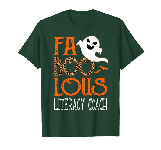 faboolous Literacy Coach on Halloween Party Funny Ghost T-Shirt