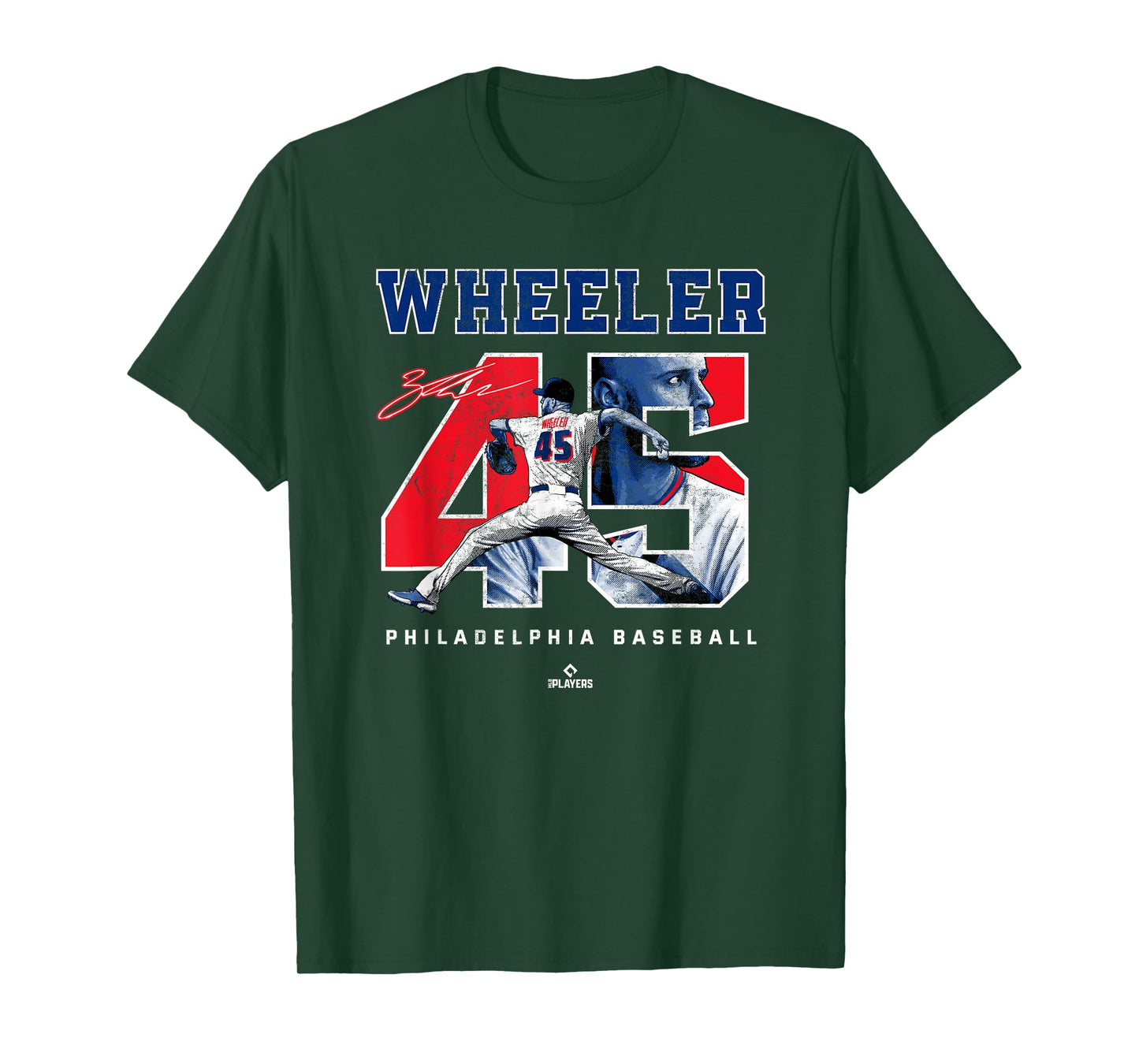 BallPark MVP Number and Portrait Zack Wheeler Philadelphia MLBPA T-Shirt