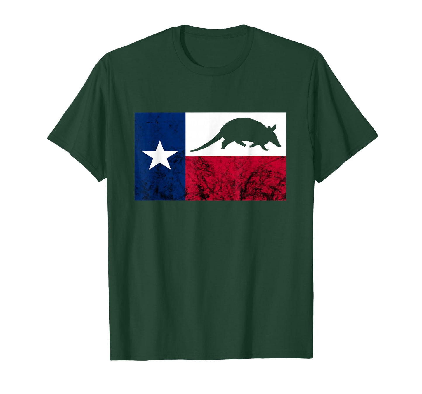 Armadillo Cowboy Texas Flag Armadillo Texan Forest Animal T-Shirt