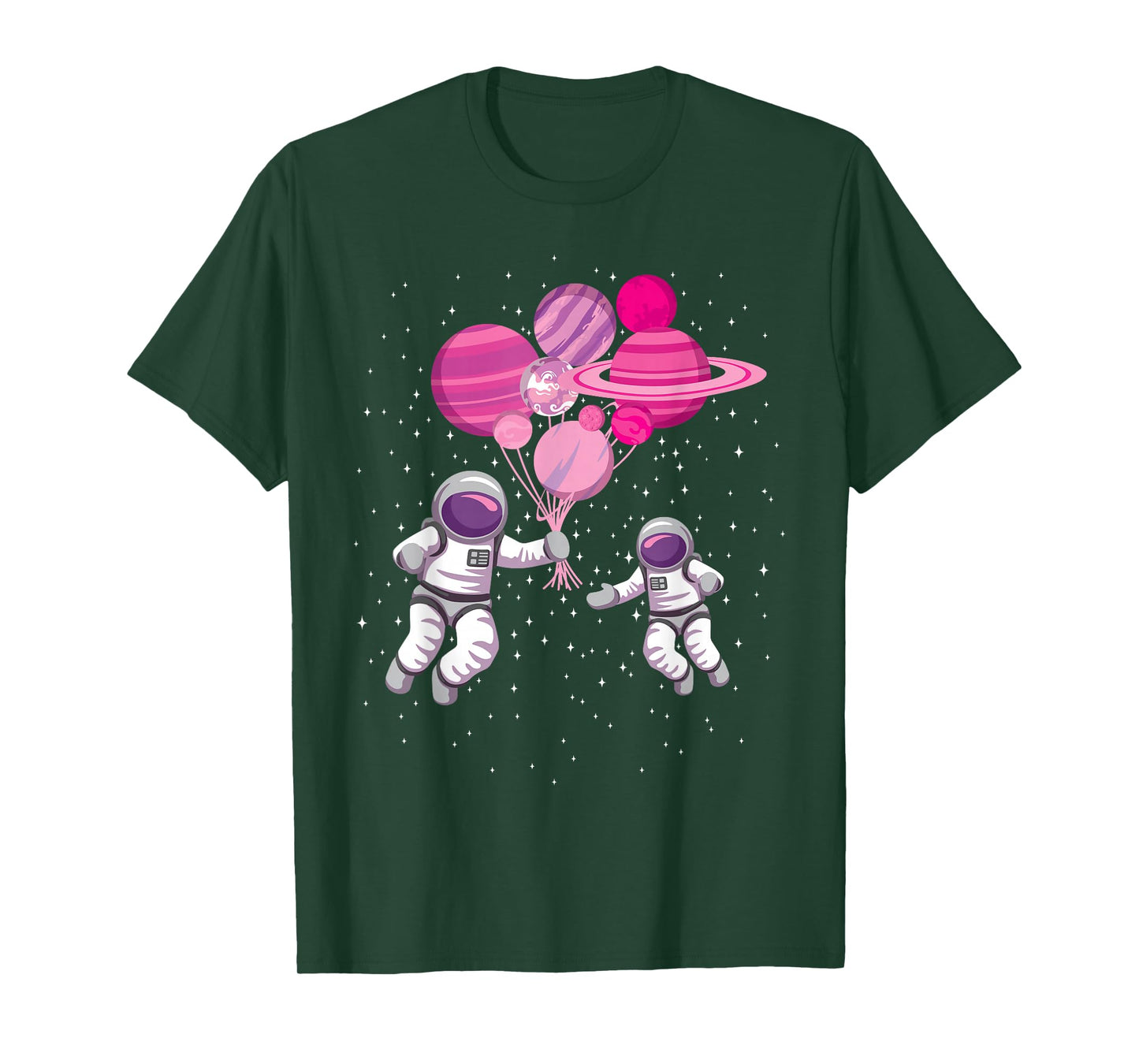 Space Exploration Cosmonaut Space-Man Alien Spaceship T-Shirt