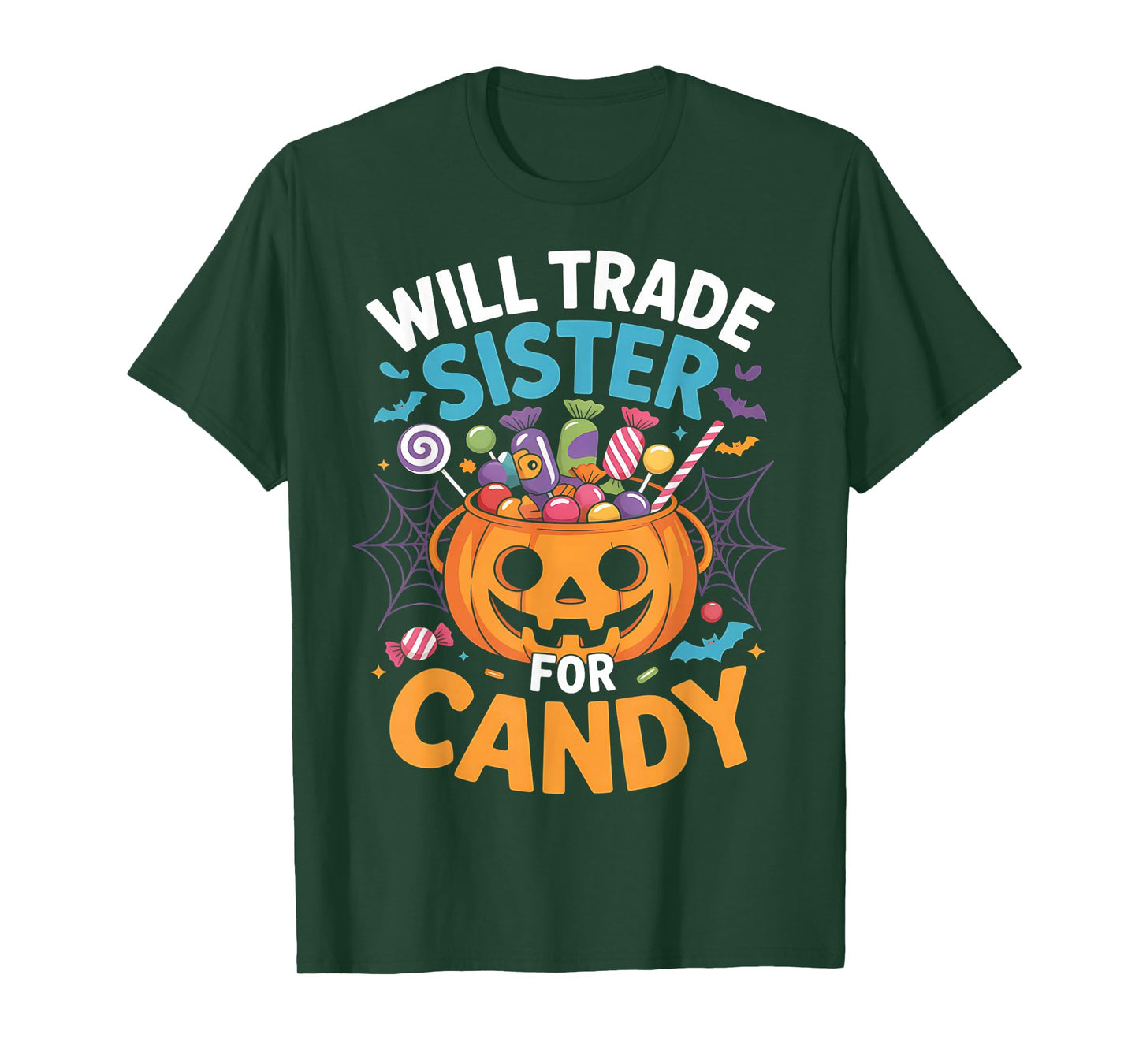 Will Trade Sister for Candy Matching Halloween Brother Boys T-Shirt