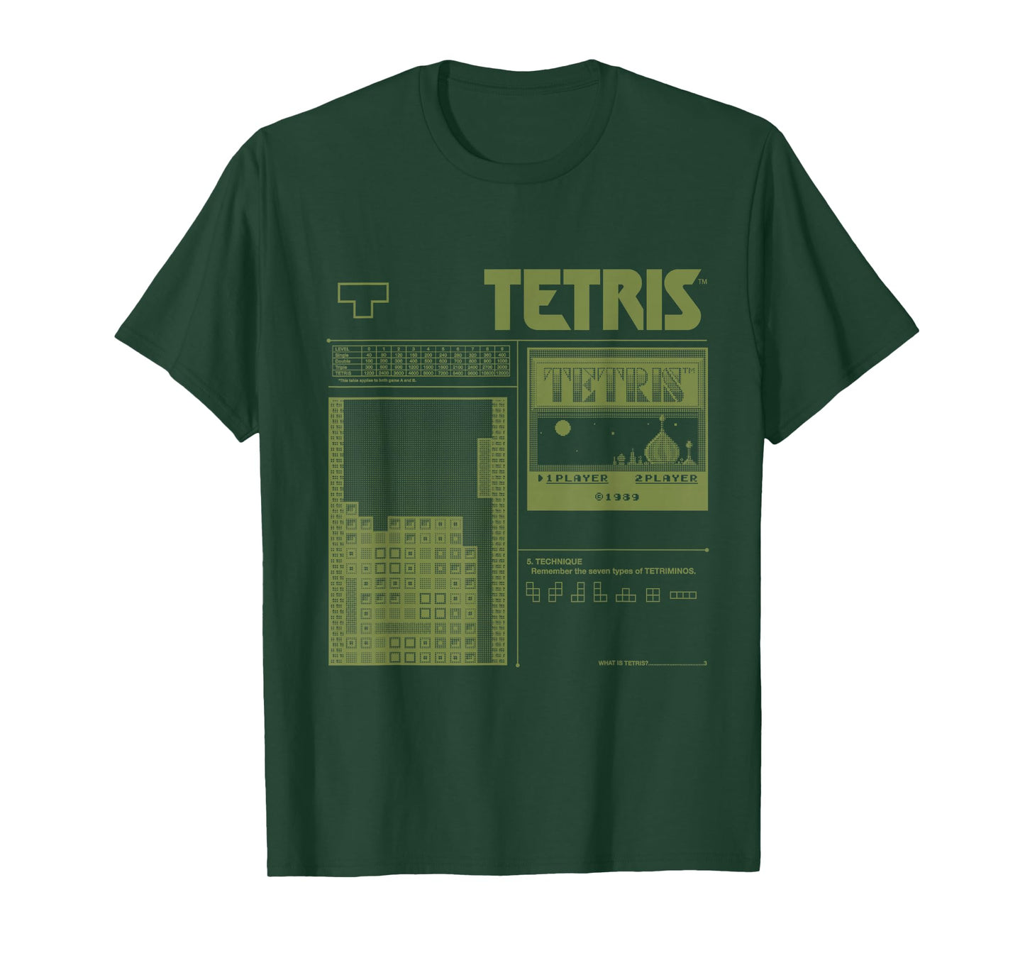 Tetris 8-Bit Modern T-Shirt