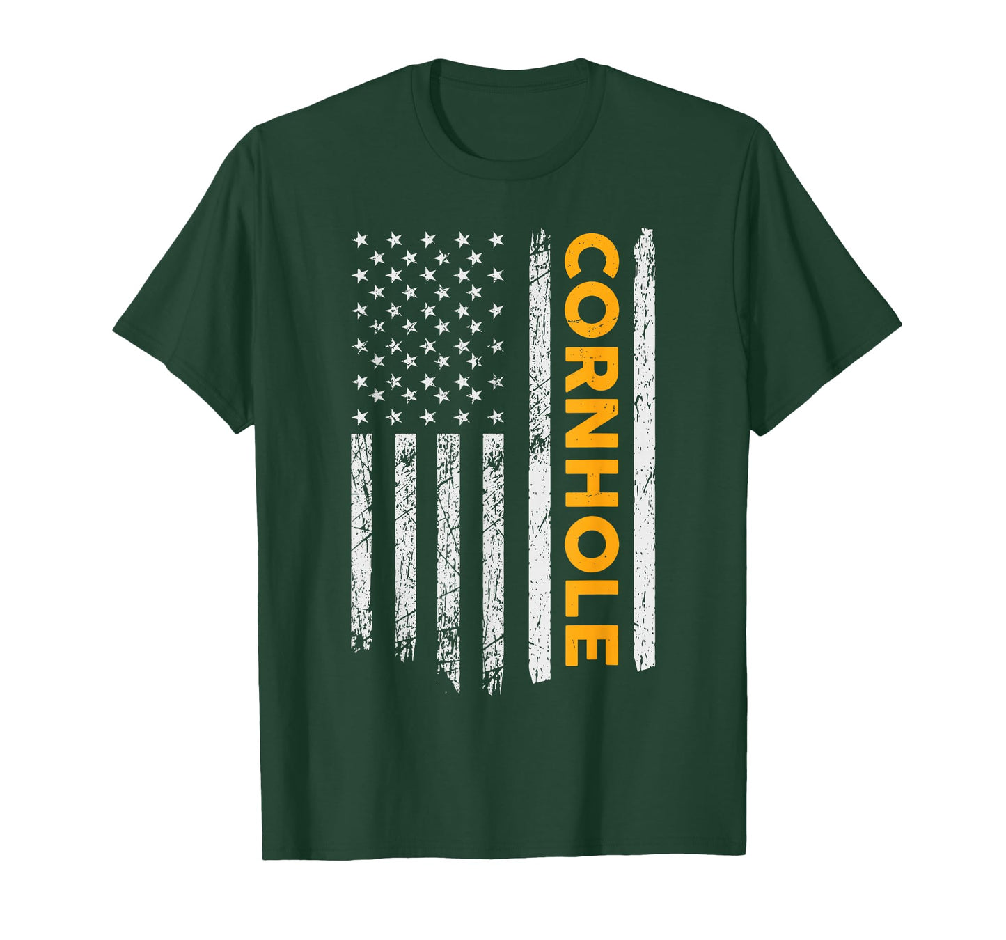 Cornhole US Flag Cornhole Game Lovers Gift Men women T-Shirt