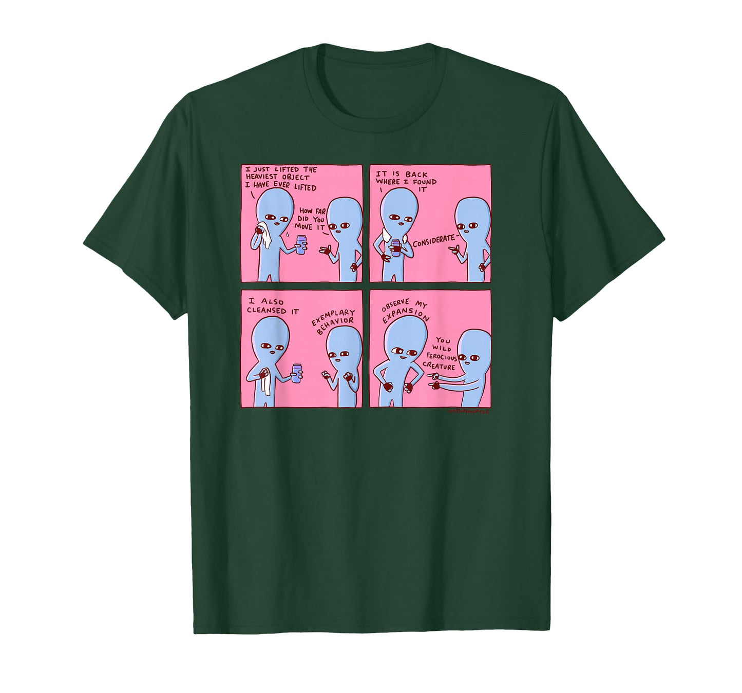 Threadless Nathan W. Pyle Strange Planet Expansion Graphic T-Shirt