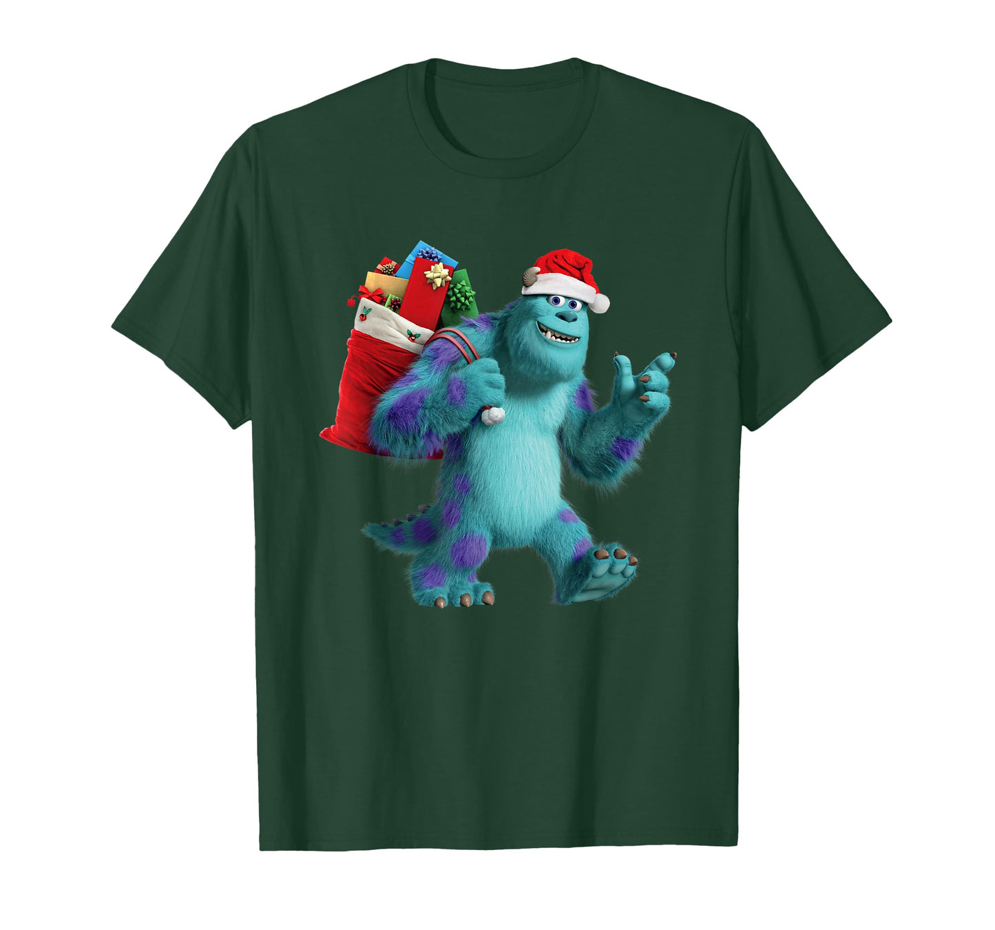 Disney PIXAR Monsters University Santa Sulley Holiday T-Shirt