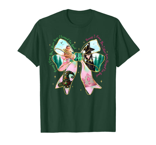 Coquette Bow Witch Witchy Spooky Season Happy Halloween T-Shirt