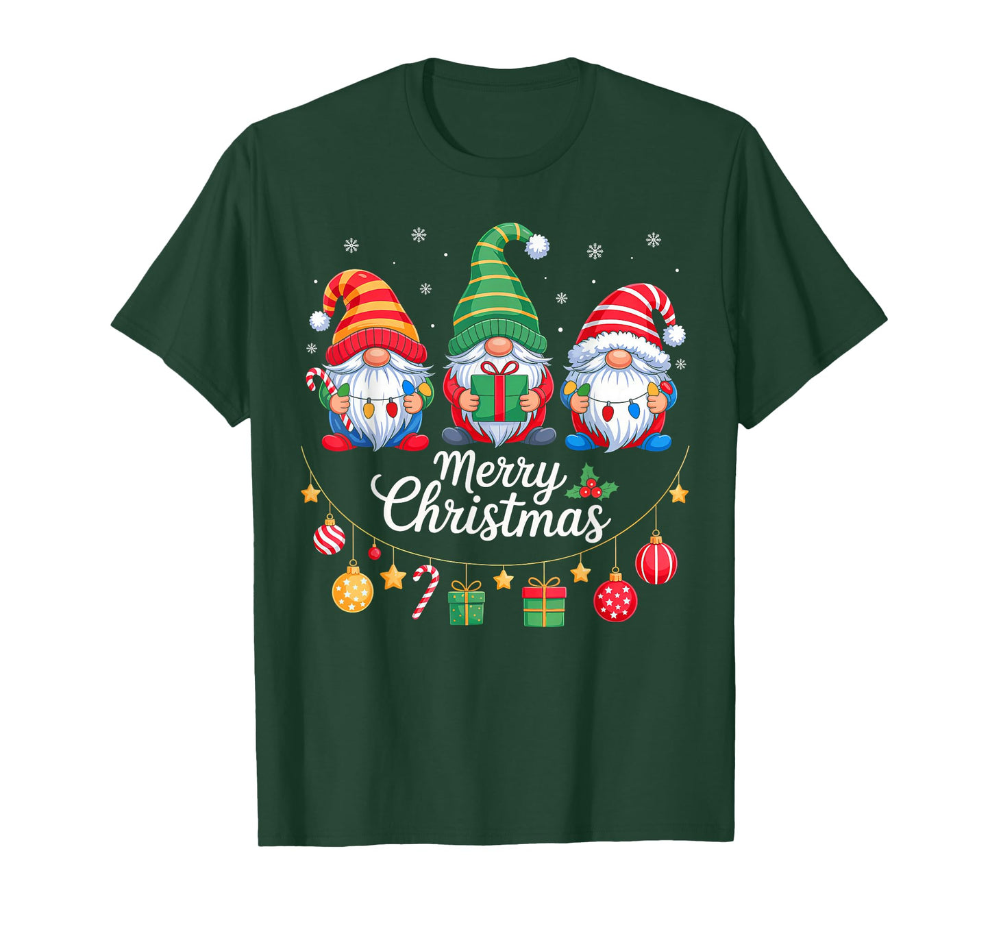 Gnomes Merry Christmas Matching Family Gnome Xmas Pajamas T-Shirt