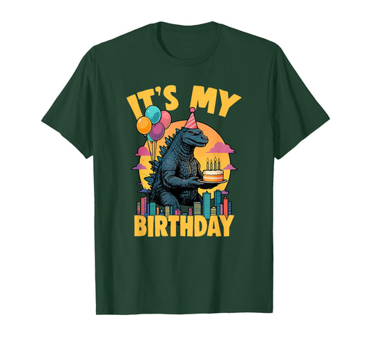 It's My Birthday Kaiju Birthday Party Japan Monster T-Shirt