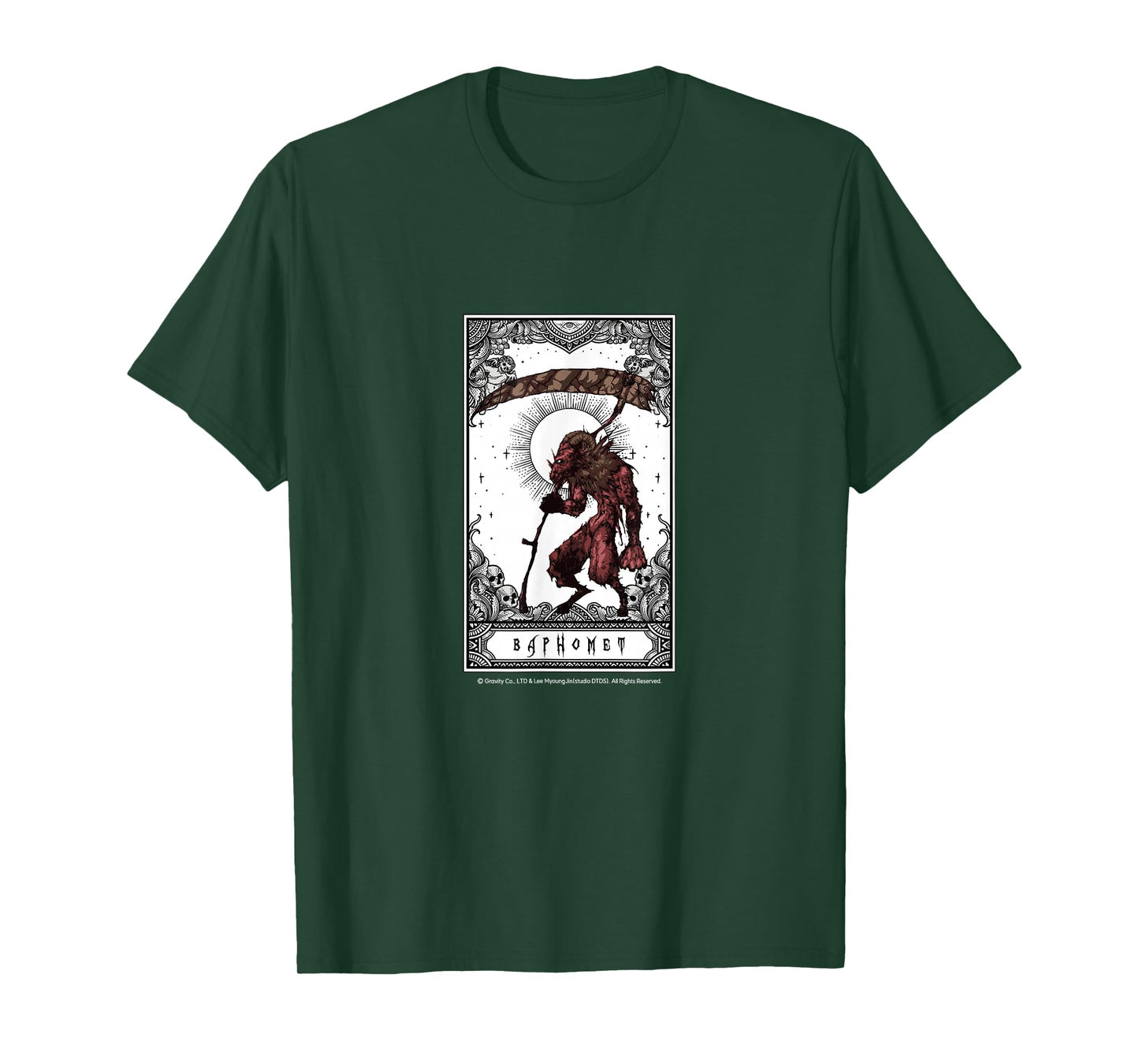 Ragnarok Baphomet – Dark Fantasy Boss Monster Art T-Shirt