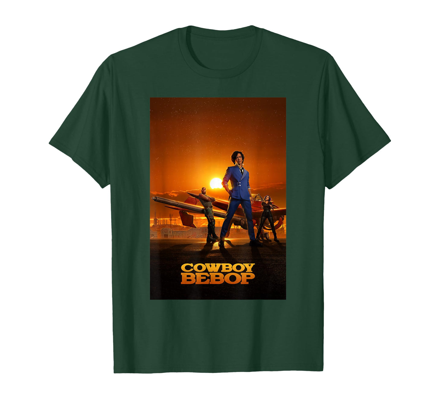 Cowboy Bebop Sunset Group Poster T-Shirt