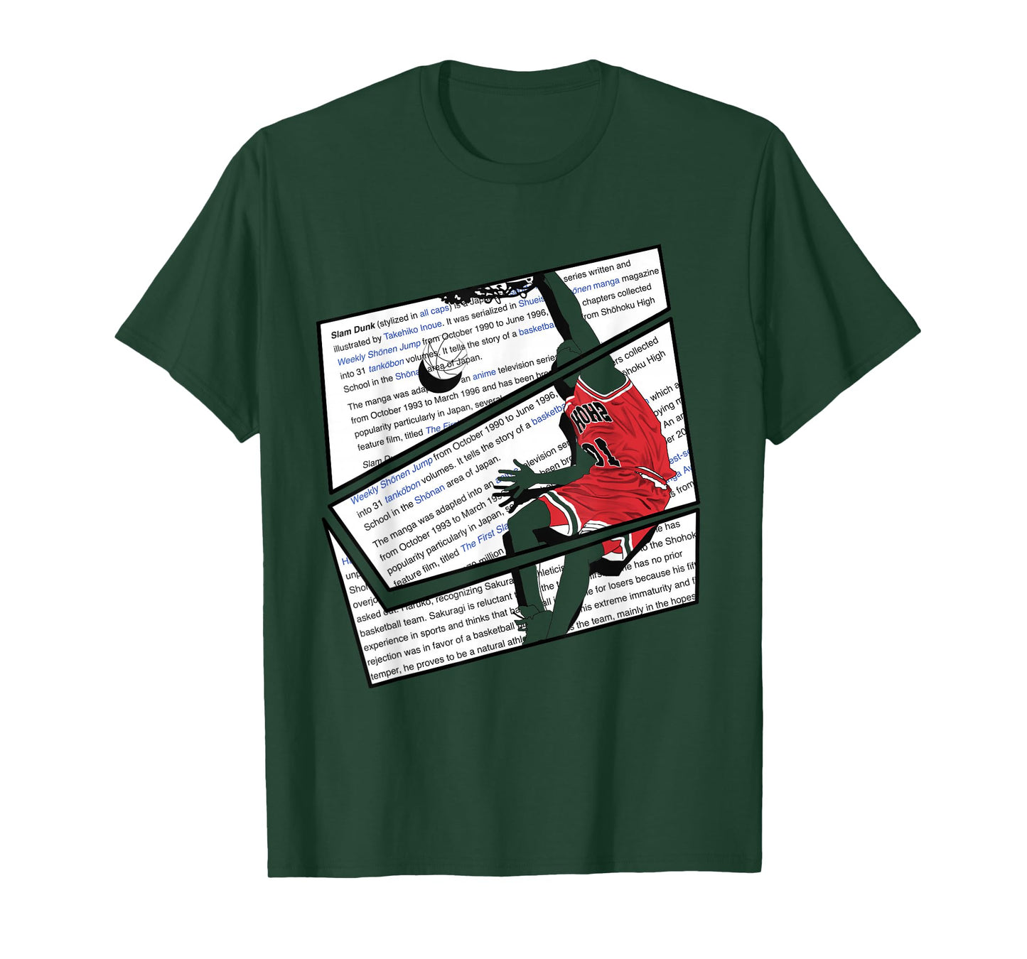 Anime Slam Dunk Hanamichi Sakuragi T-Shirt