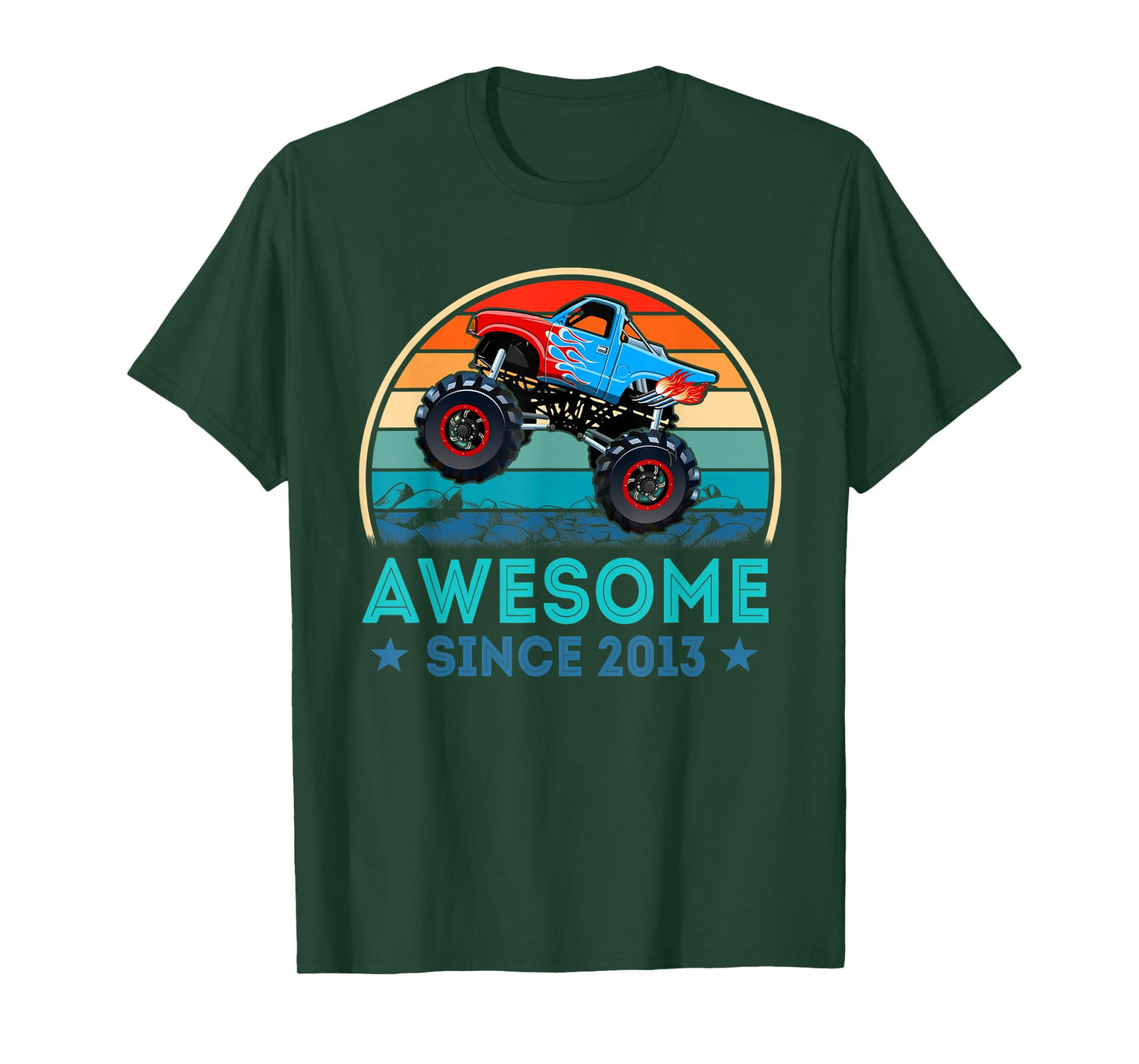 Awesome Since 2013 6th Years Old Monster Truck Shirt