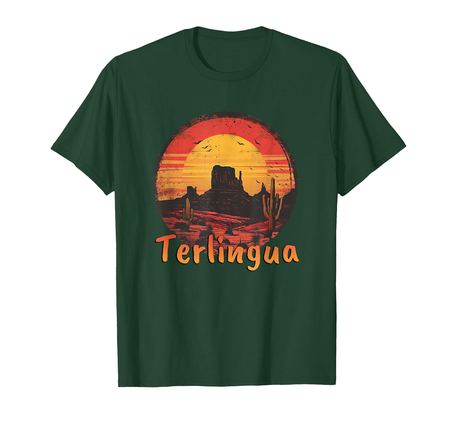 Terlingua Texas Desert Sunset Design T-Shirt