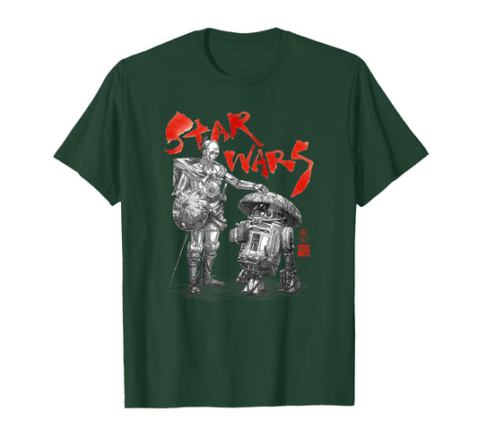 Star Wars Visions Samurai Droids T-Shirt