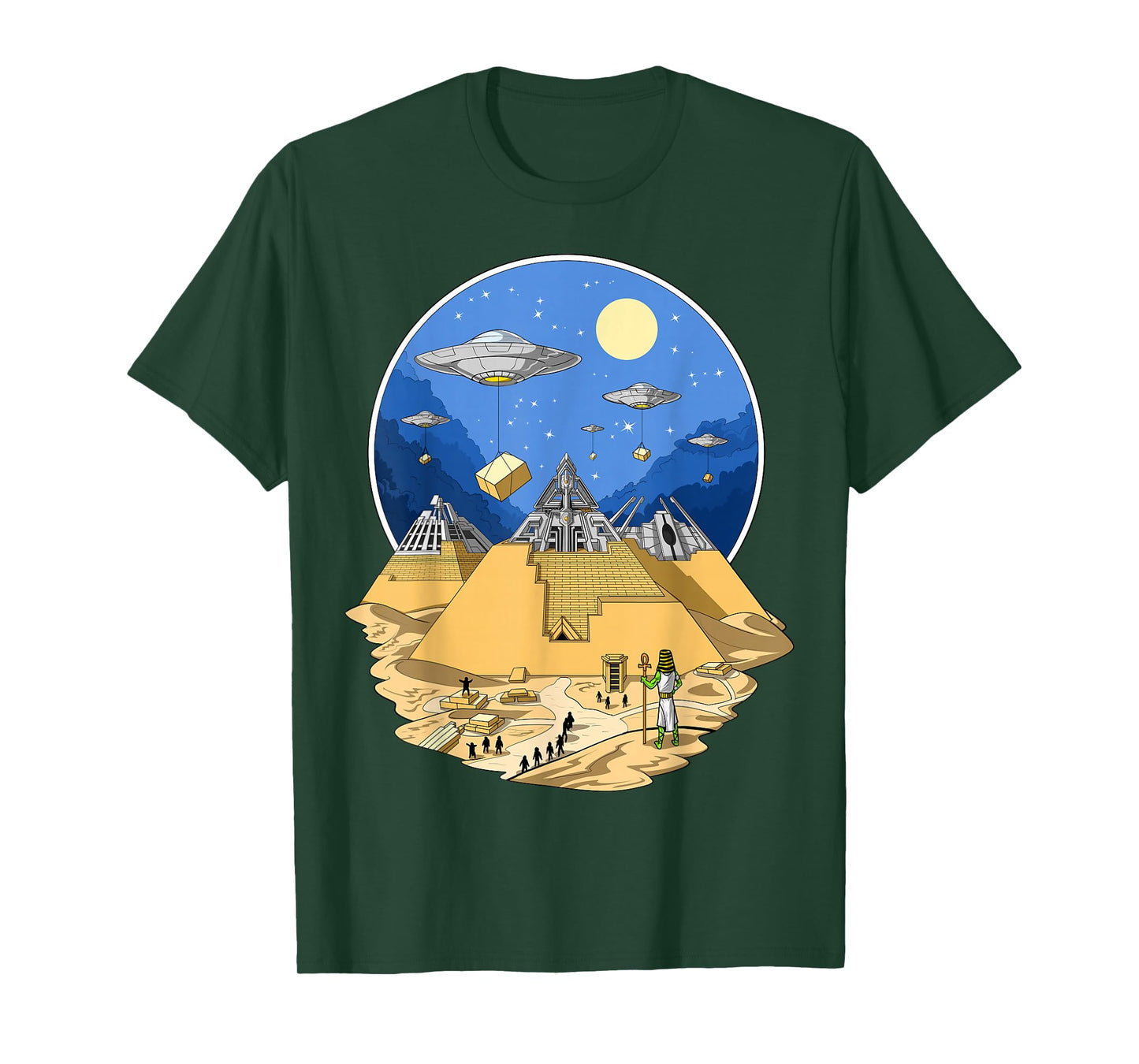 Ancient Egyptian Pyramid Alien UFO Space Aliens T-Shirt