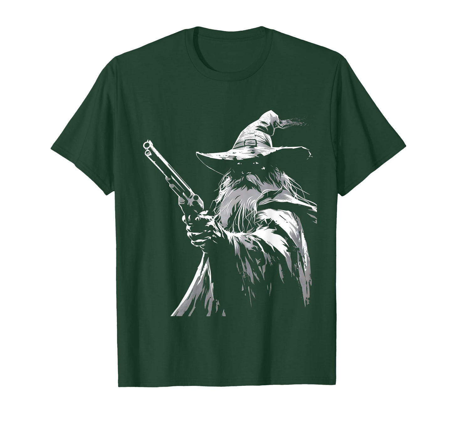Wizard with a Gun / Pistol #3: Post-Apocalyptic SiFi Fantasy T-Shirt