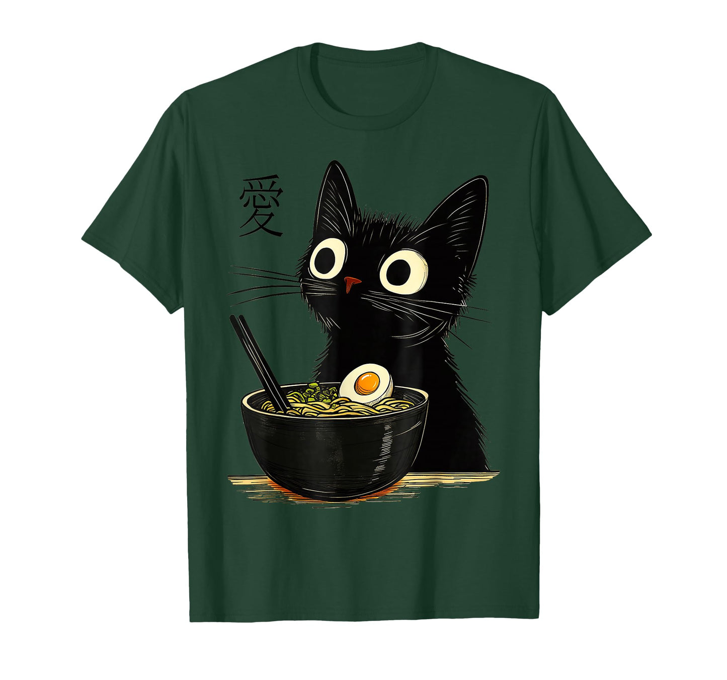 Cat Ramen Japanese, Kawaii Anime Noddles Cat T-Shirt