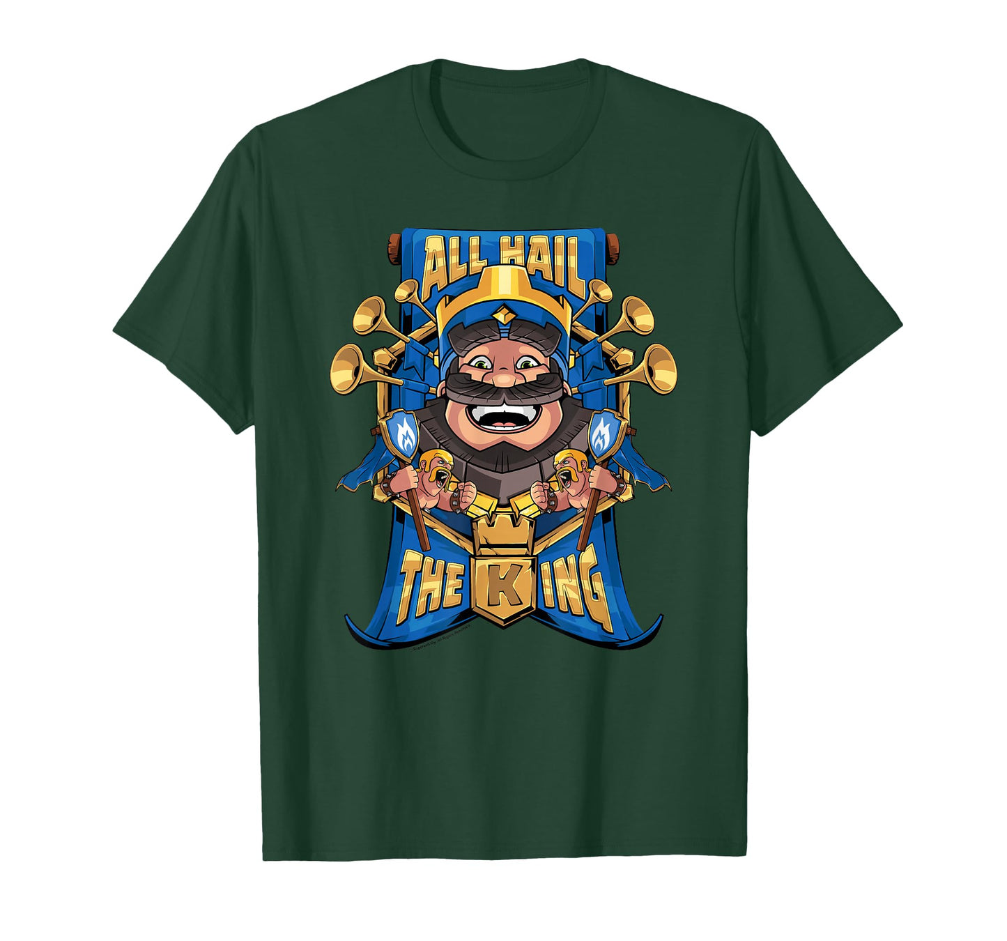 Clash Royale All Hail The King Epic Royal Portrait T-Shirt