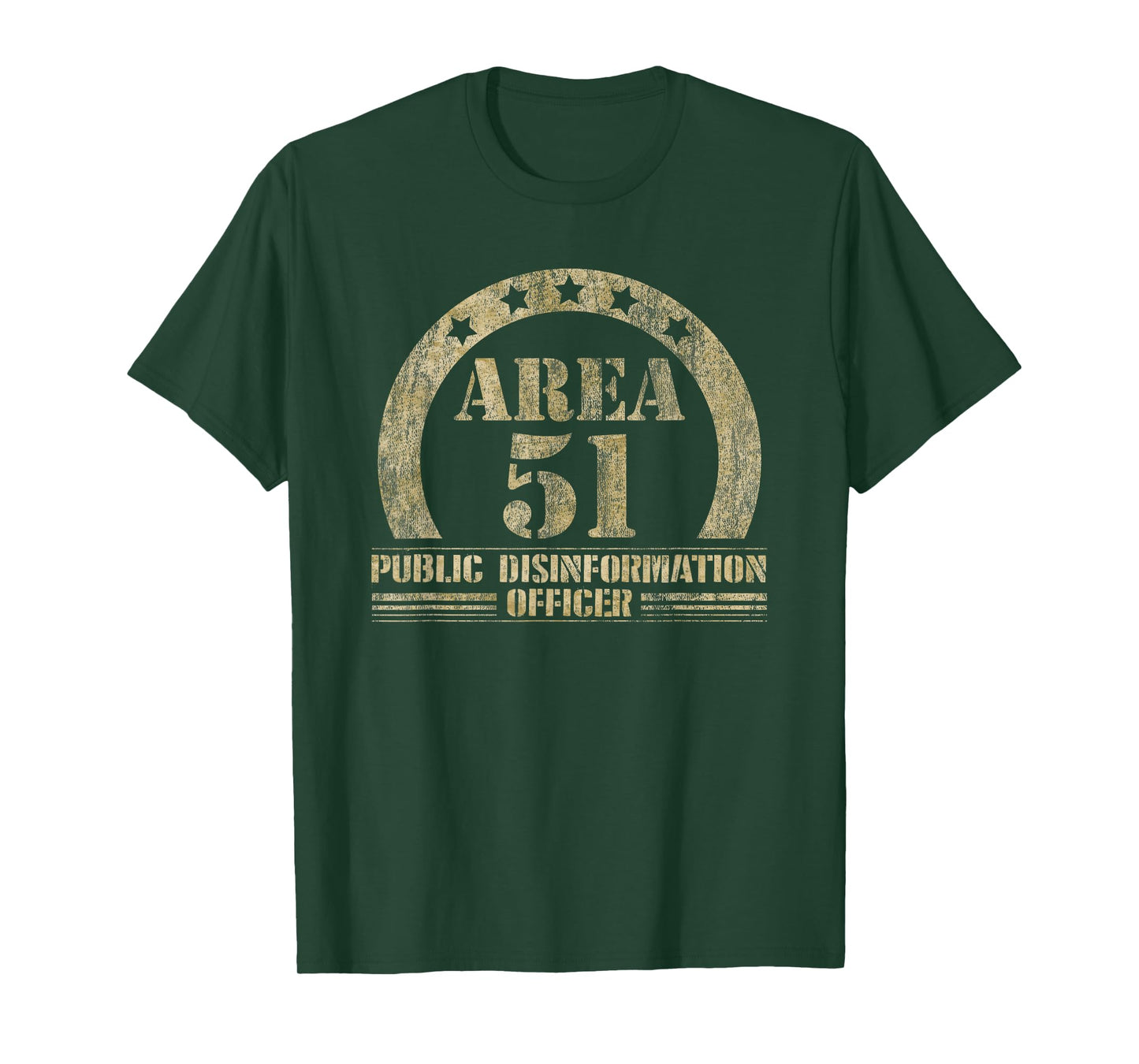 Area 51 T Shirt - Public Disinformation Officer, Roswell UFO T-Shirt
