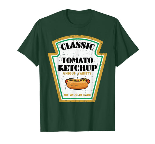 Halloween Classic Tomato Ketchup Condiment Costume Men Women T-Shirt