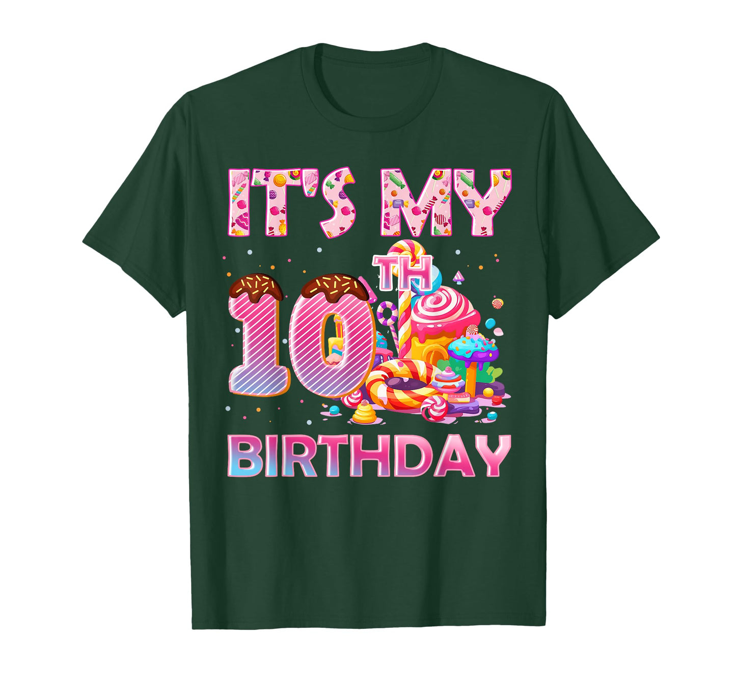 It’s My 10th Birthday Sweet Candy 10 Years Old T-Shirt