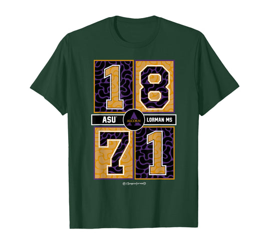 Alcorn State University - ASU Braves HBCU Concrete Date T-Shirt